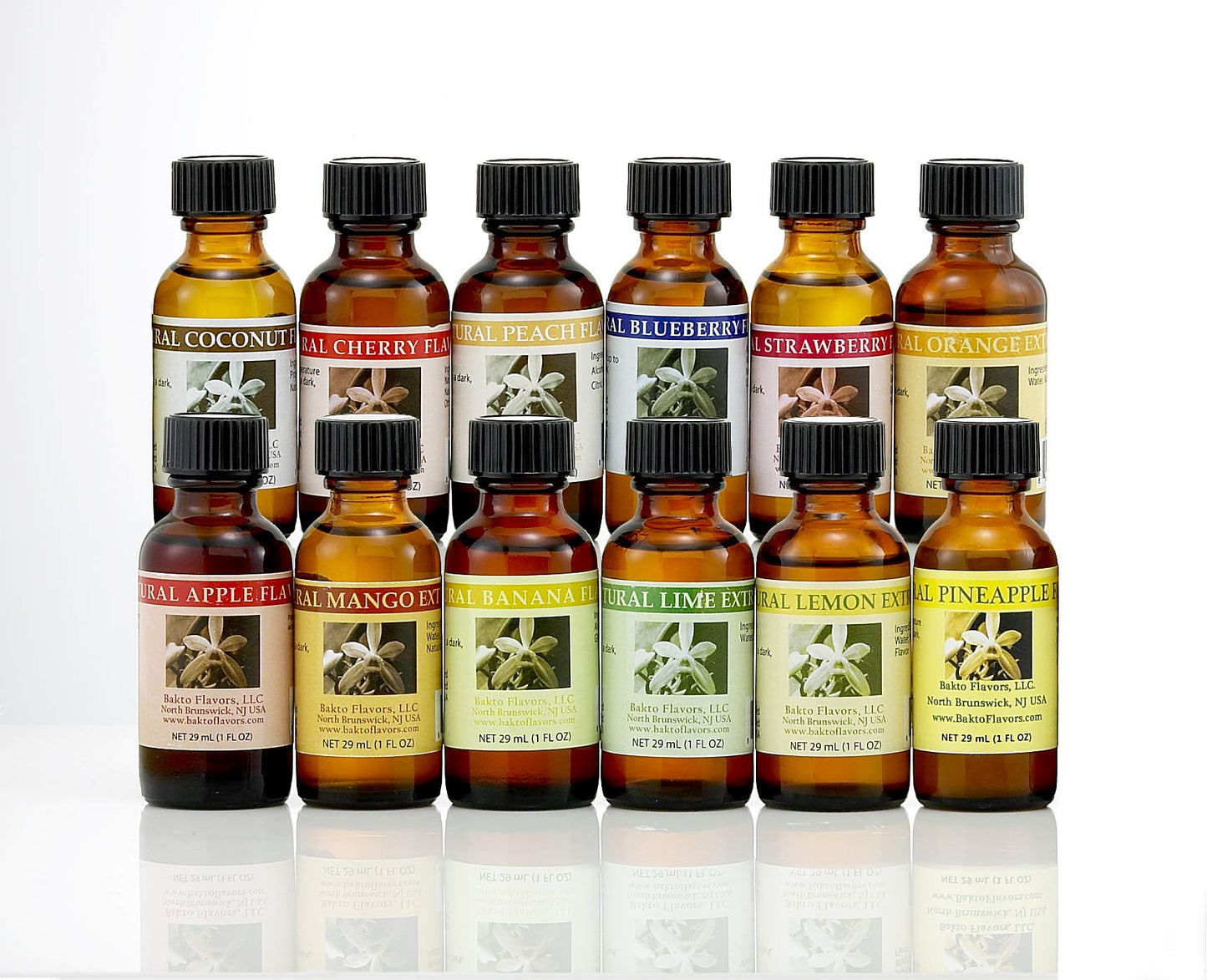Bakto Flavors Natural Flavors - PICK YOUR OWN FLAVORS - 1 Fluid Ounce, Pack of 4