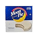Moon Pie Single Decker - Vanilla. The Original Marshmallow Sandwich, 12 Pies per box.
