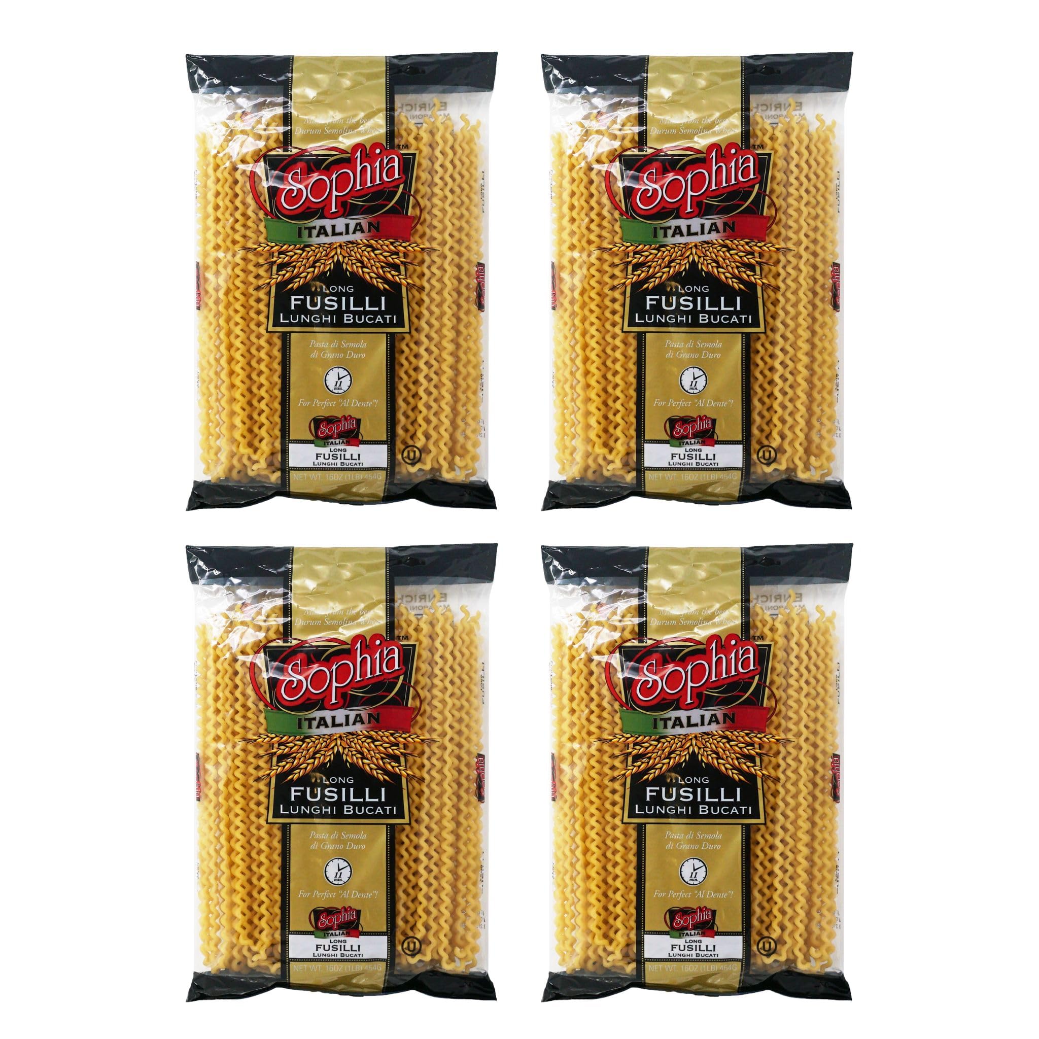Sophia Pasta Long Fusilli "Col Buco" - 16oz (4-pack)