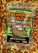 Beaver Munch Spicy Trail Mix - Healthy Gift Funny Trail Mix Gift Bag Resealable Funny Healthy Gifts Beaver Gifts Gag Gifts for Men Beaver Munch Trail