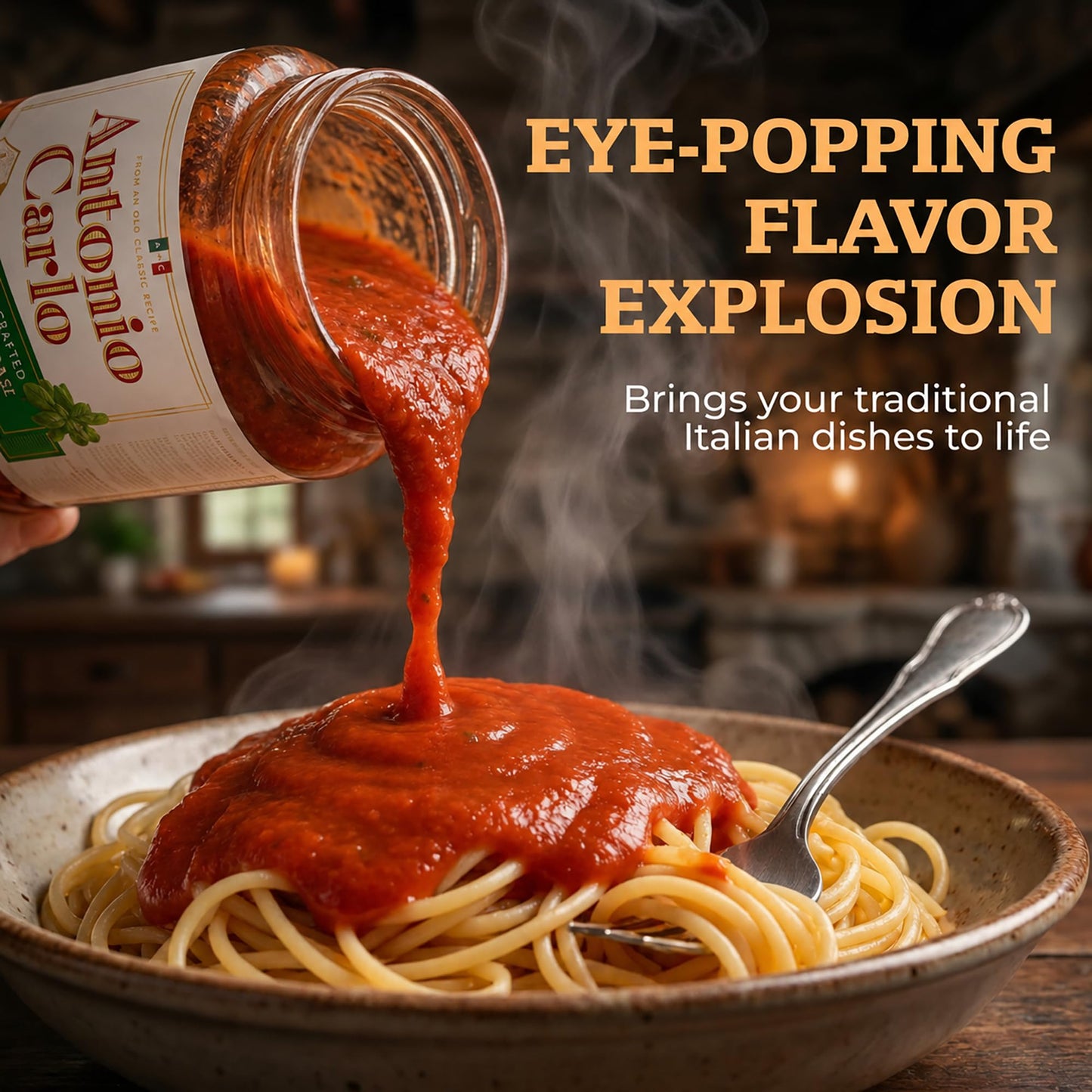 NEW! Antonio Carlo Authentic Italian (3 Generations) Handmade Gourmet Marinara Sauce - FRESH, No Preservatives, Vegan Marinara Spaghetti & Pasta Sauce