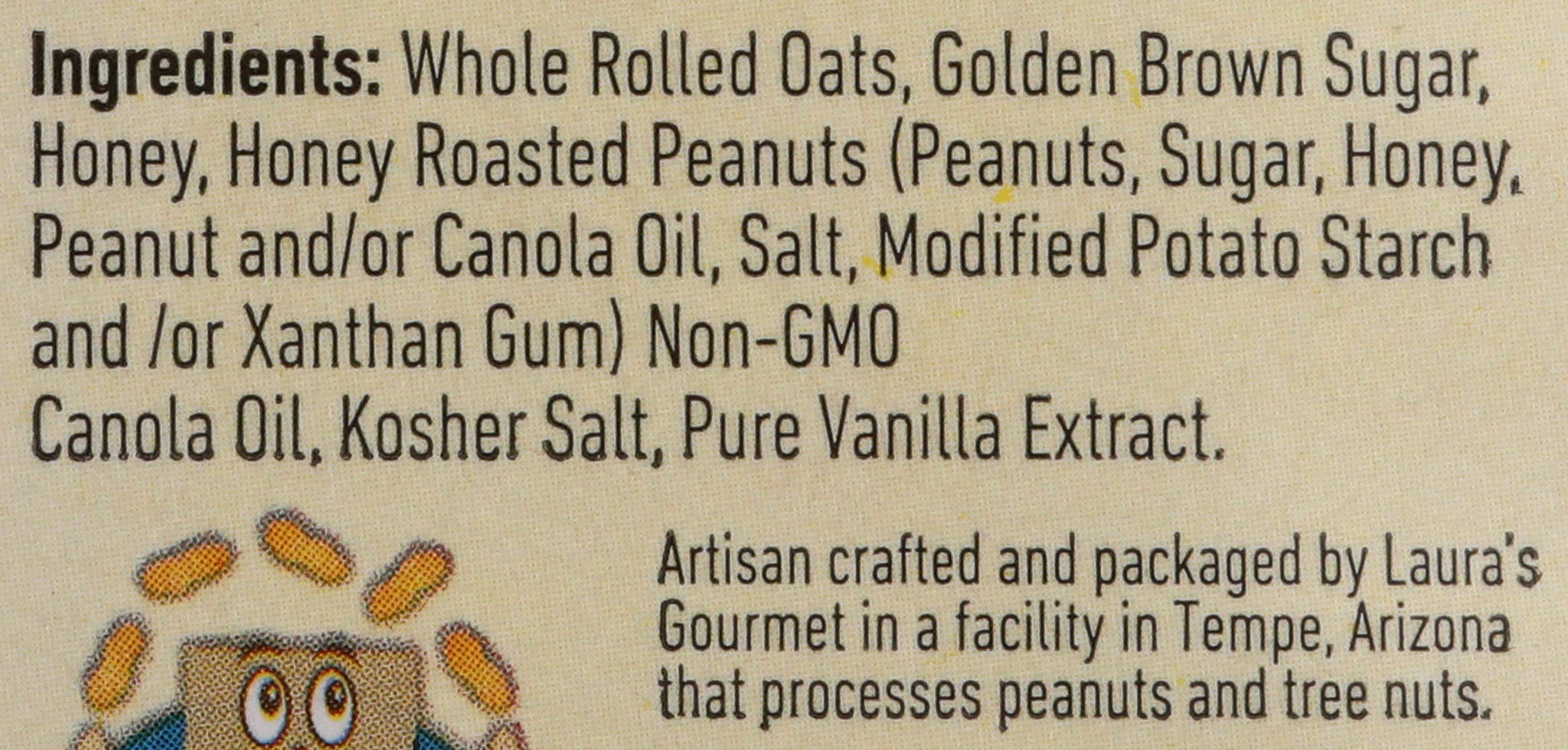 Laura's Gourmet Granola Honey Roasted Peanut Crunch, 16-Ounce Packages (Pack of 4)