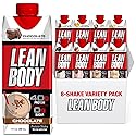 LEAN BODY 8 Flavor Variety Pack, 40g Protein, Zero Sugar, 24 Vitamins & Minerals to Support Immune Health, 17 fl oz, 8 Pack.