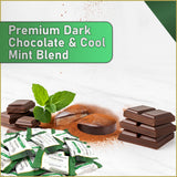 Sugar Free Peppermint Patties - Dark Chocolate Mint Patties Sweetened with Stevia - Guilt-Free Zero Sugar Chocolate Candy for Diabetics & Keto - 1lb