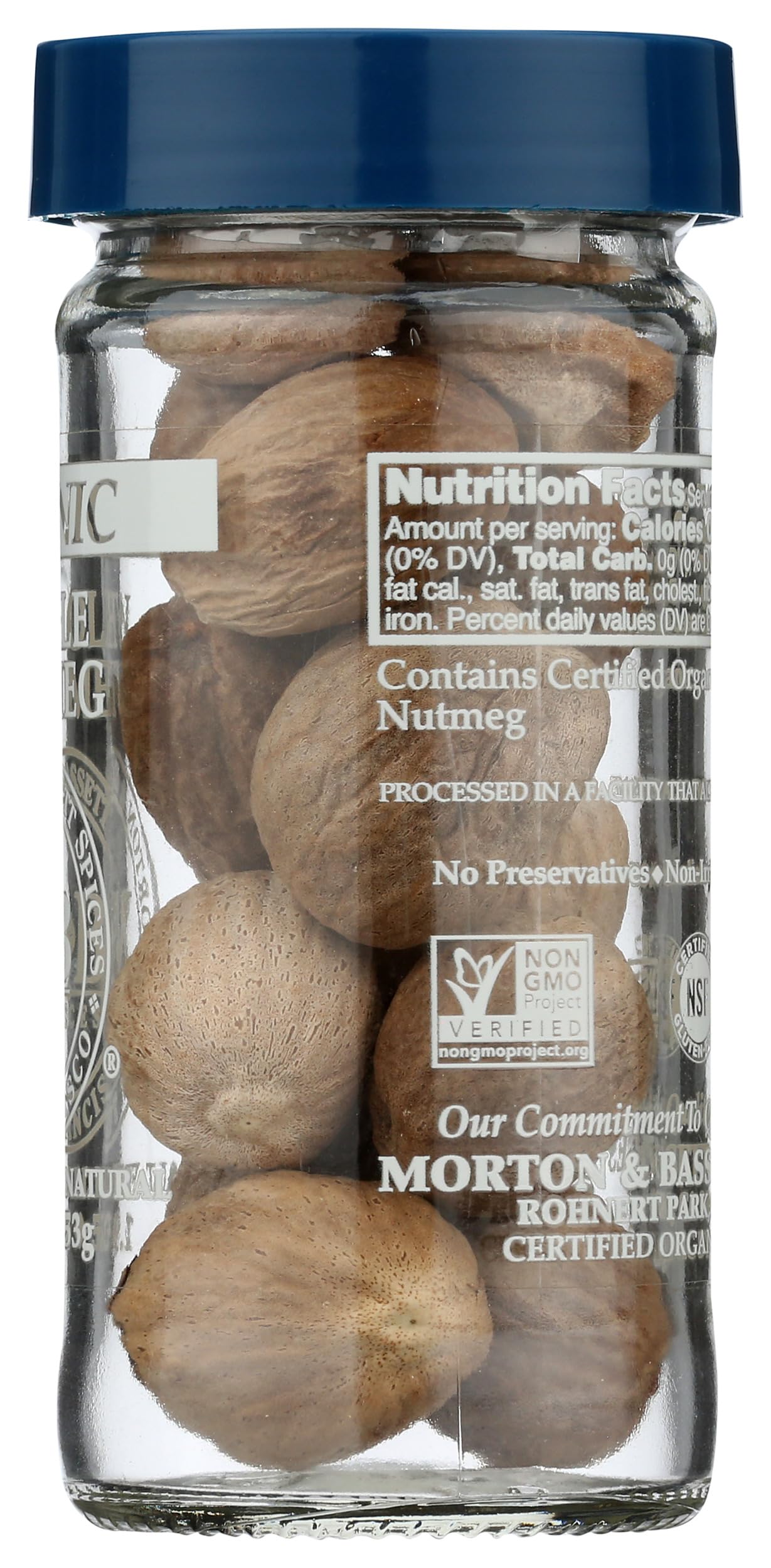 Morton & Bassett Organic Whole Nutmeg, 1.9 OZ