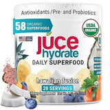 Júce Hydrate Replenishing & Nourishing Superfood Drink - Boost Reduce Fatigue - USDA Certified Organic, Plant-Based, Vegan - Gluten-Free, Dairy-Free