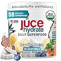 Júce Hydrate Replenishing & Nourishing Superfood Drink - Boost Reduce Fatigue - USDA Certified Organic, Plant-Based, Vegan - Gluten-Free, Dairy-Free