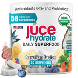 Júce Hydrate Replenishing & Nourishing Superfood Drink - Boost Reduce Fatigue - USDA Certified Organic, Plant-Based, Vegan - Gluten-Free, Dairy-Free