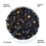 August Uncommon Black Metallic Black Tea - Violet Elderberry Loose Leaf Tea Caffeinated - Lush Blend with Dark Berry and Floral Notes - Unique Mothers