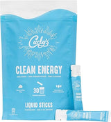 Curly's Clean Energy Caffeine & Electrolyte Sticks - Energize Your Favorite Drink - Keto, Paleo & Whole 30 Friendly - All Natural - No Sugar, No