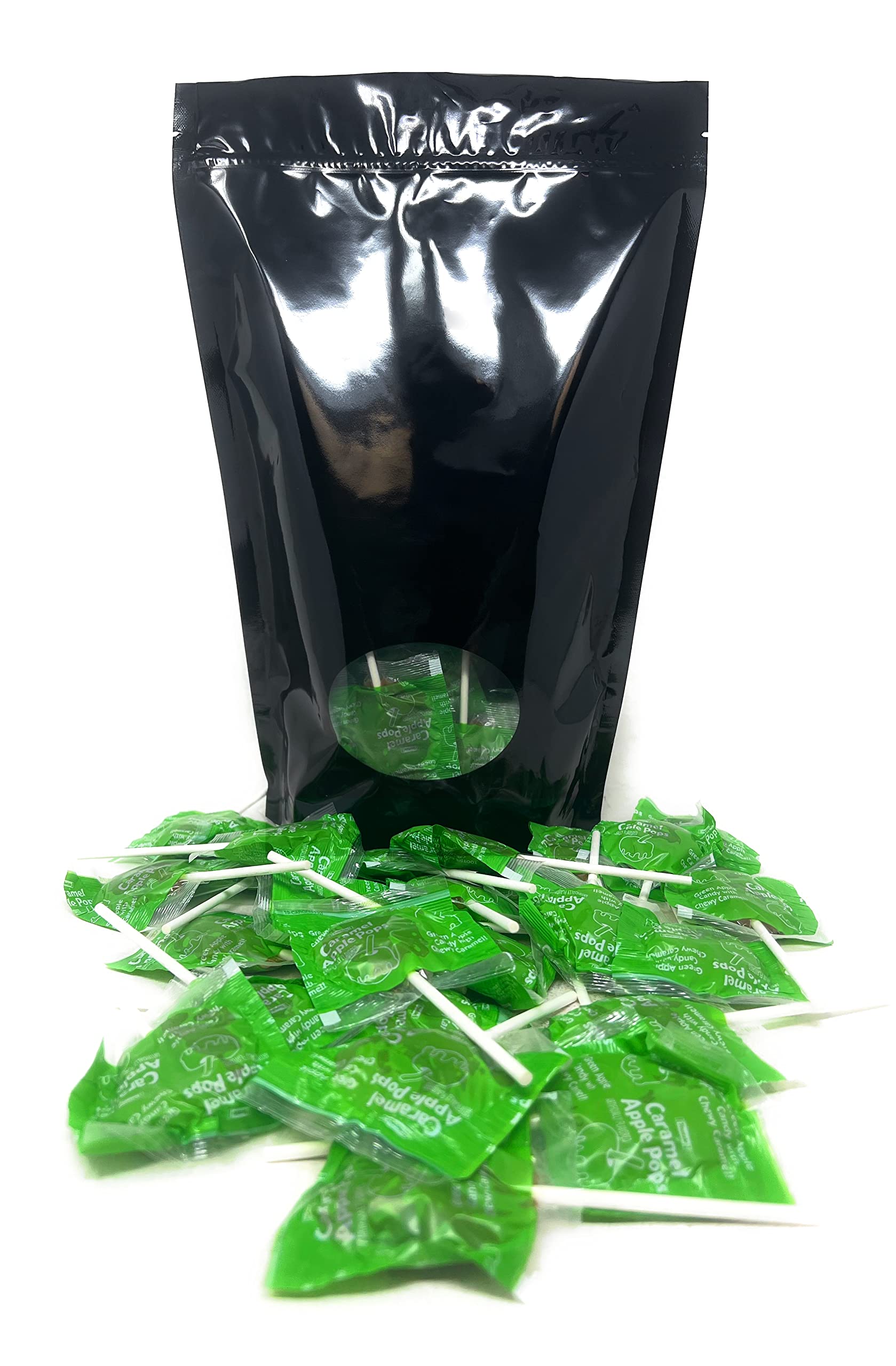 Caramel Apple Tootsie Pops Bulk Lollipops Suckers Filled With Chewy Tootsie Roll Candy Single Flavor Value Pack In Resealable Bag 2 lbs (32 Oz) 50+