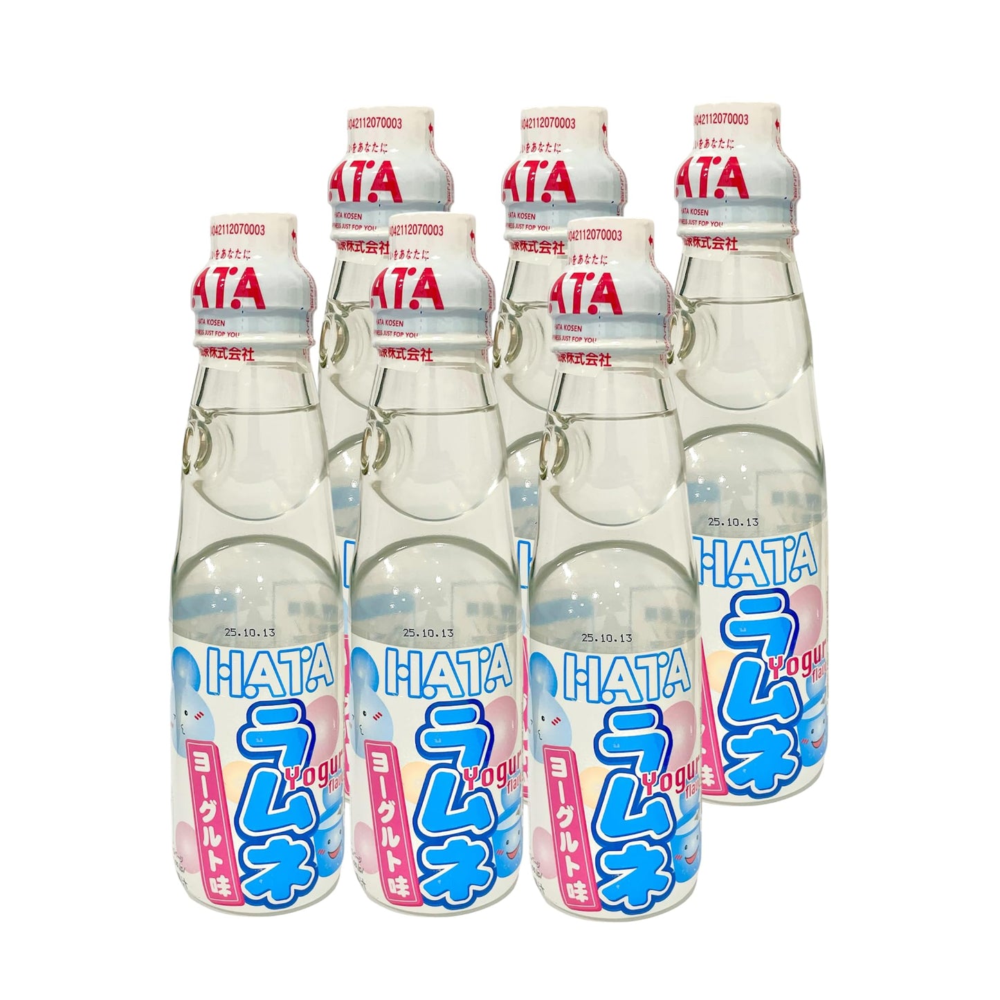 Geely Snack Box Hata Ramune Soda Soft Drink Variety Pack and Various Flavors 6.76 Fl Oz (6 Packs) (6.76 Fl Oz, Pineapple)