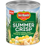 Del Monte Summer Crisp Whole Kernel Gold and White Corn, 11 oz Can