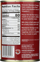 Roland Foods Fancy Whole Mandarin Orange Segments in Water, 14 Ounce Can, Pack of 1