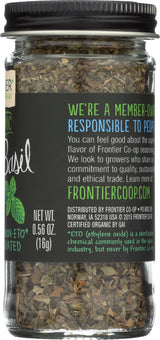 Frontier Organic Sweet Basil Spice - Leaf Flakes - 0.56 Ounces