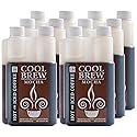CoolBrew Mocha 6 Pack - 16 DRINKS PER BOTTLE - Fresh Cold Brew Liquid Concentrate - For Iced or Hot Coffee, Unsweetened, No Preservatives
