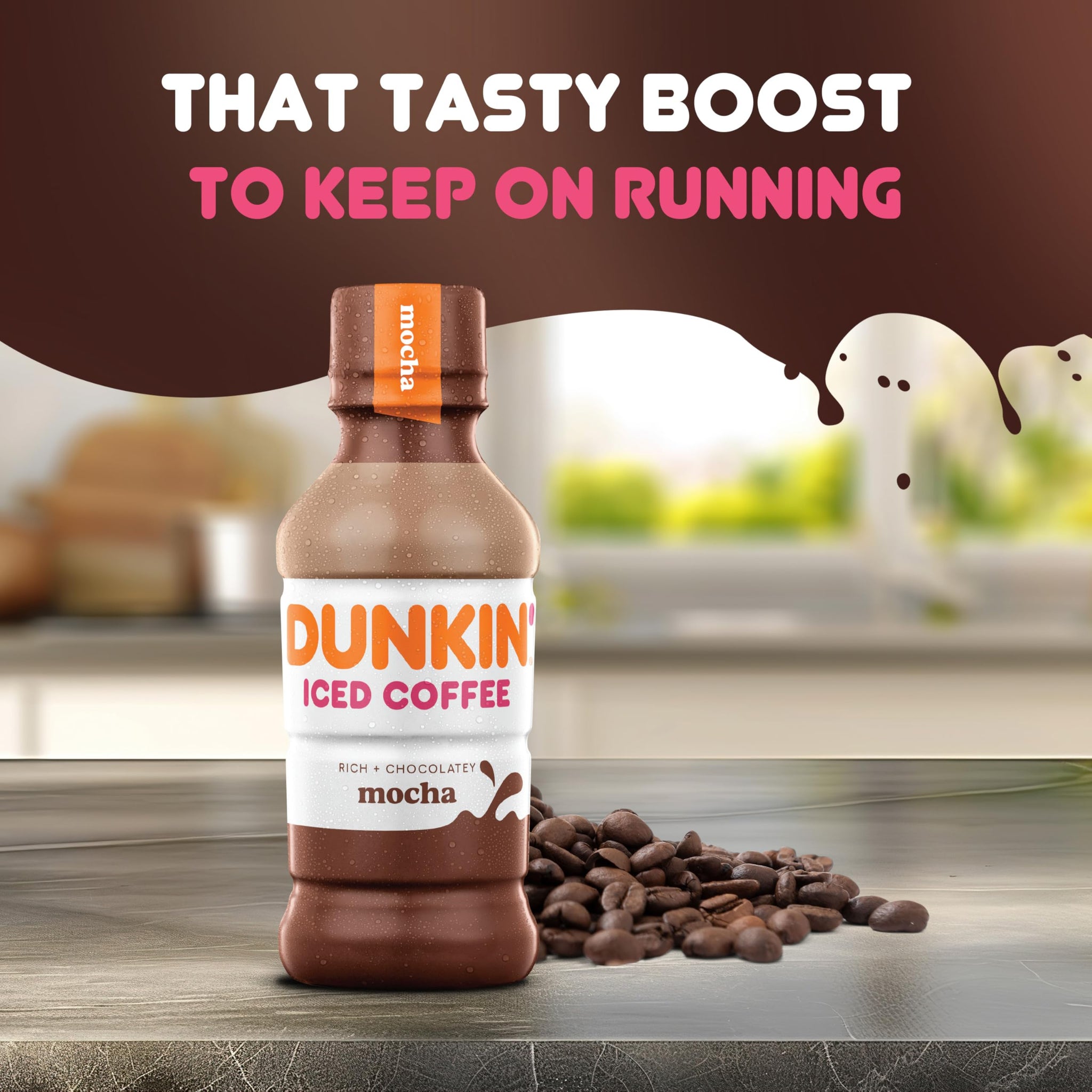 Dunkin' Donuts Mocha Iced Coffee, 13.7 fl oz
