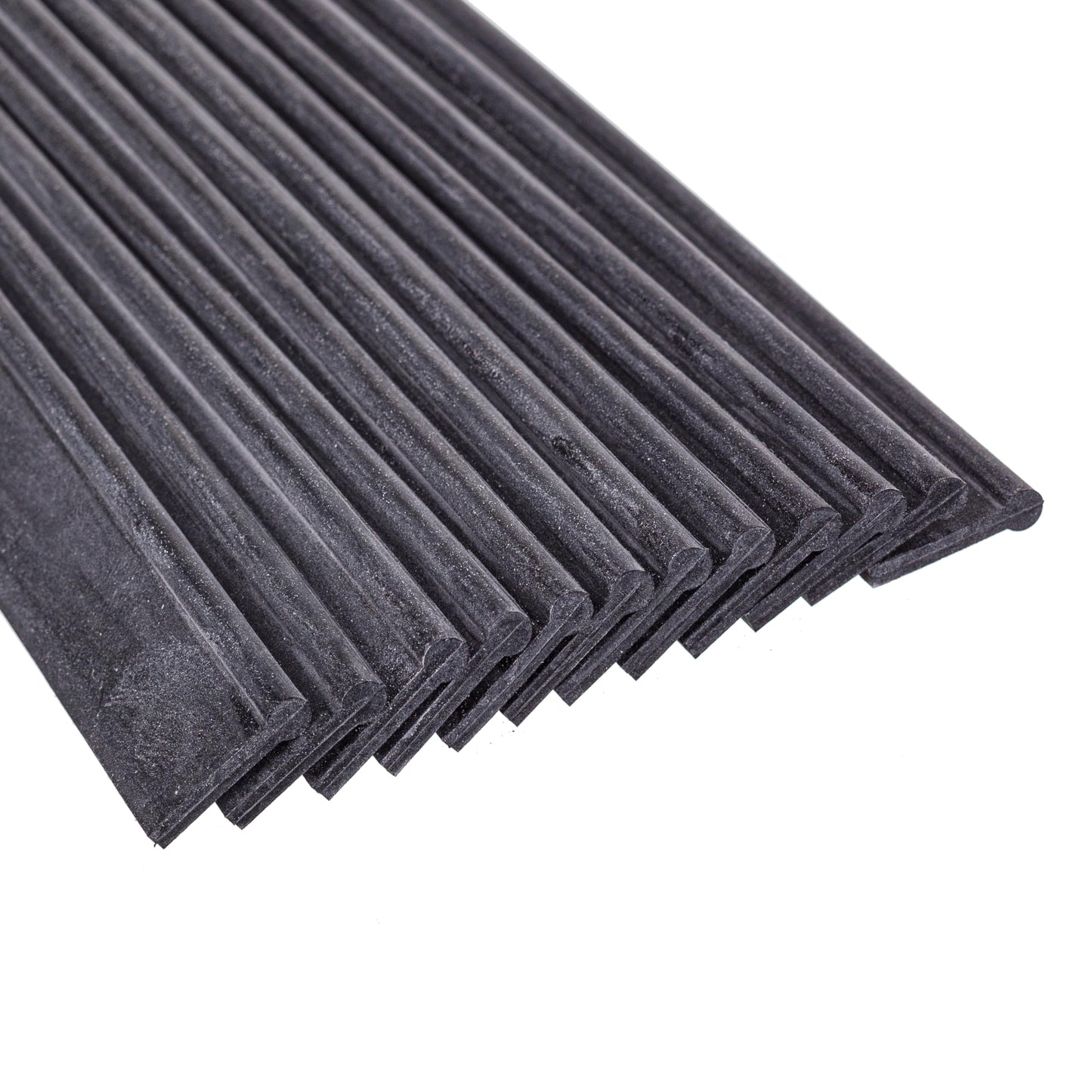 UNGER Replacement Squeegee Blades, 16 Inches, Black Rubber, Soft, 12 Pack