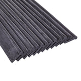 UNGER Replacement Squeegee Blades, 16 Inches, Black Rubber, Soft, 12 Pack