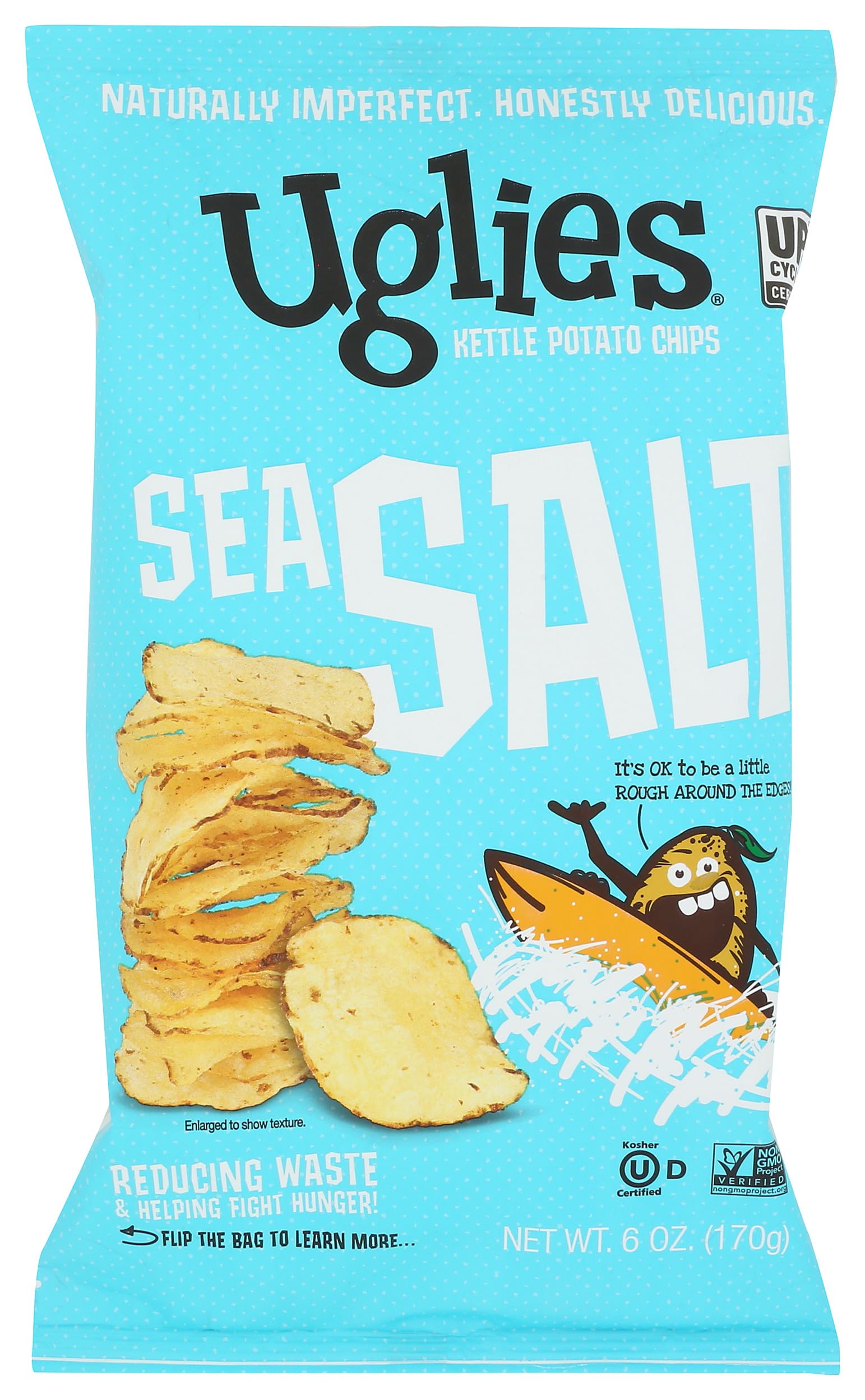 Uglies Snacks, Chips Potato Original Sea Salt, 6 Ounce