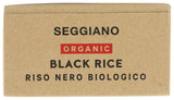 Seggiano, Rice Black Nerone Organic, 18 Ounce