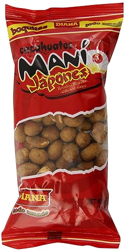 Diana Mani Japones Japanese-Style Soy-Coated Roasted Peanuts, Savory Umami Flavor, 4.6 Oz