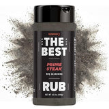 Kosmos Q The Best Prime Steak Rub, Bold BBQ Meat Dry Rub & Steak Seasoning with Garlic, Onion, Spices & Smoke Flavor, For Ribs, Pork Chops, Chuck