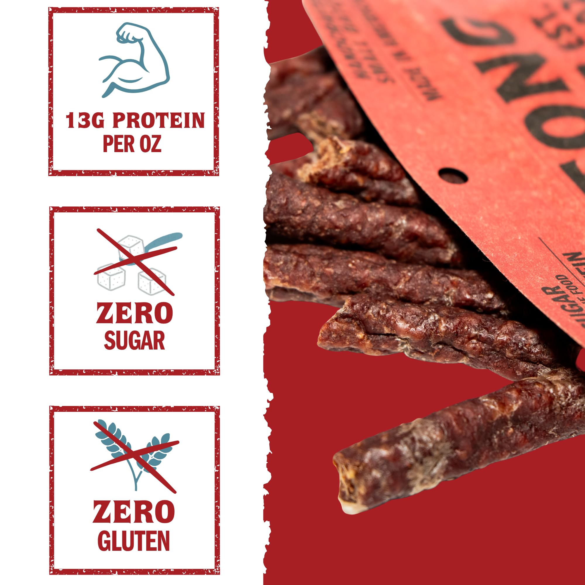 Biltong Depot Crown Drywors - 1lb (16oz) | Air-Dried Beef Snack Sticks | High Protein | Paleo and Keto Friendly | Zero Sugar | Gluten Free | No