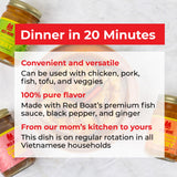 Red Boat Fish Sauce Sweet & Savory Simmer Sauce | Ready in 20 min | Umami-rich and medium spicy | Simple ingredients, nothing artificial | 12.5 oz