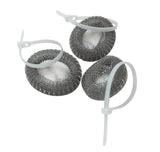 Brite Concepts Stainless Steel Washing Machine Lint Traps: Washer Hose Lint Remover with Cable Ties - 3 Count Per Pack