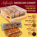 Las Sevillanas Peanut Brittle - Crunchy Peanut & Mixed Seeds Bar, Traditional Mexican Candy, Sweet Snack, 31.74 Oz/900g (Pack of 1)