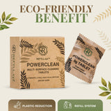 Cleaning Tablets for Spray Bottle Multi Surface Cleaner Refill Pods Eco Friendly Non Toxic Lemon Scent Plant Based (4 Pack)