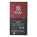Moka Origins Organic Cherry 72% Dark Chocolate Bar, 2.4 OZ