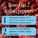 Stuzzi Premium Hot Sauce - Italian Craft Sauce with Dried Calabrian & Fresh Cayenne Peppers 3 Pack (3.4 oz) - All-Natural, Vegan, Gluten-Free