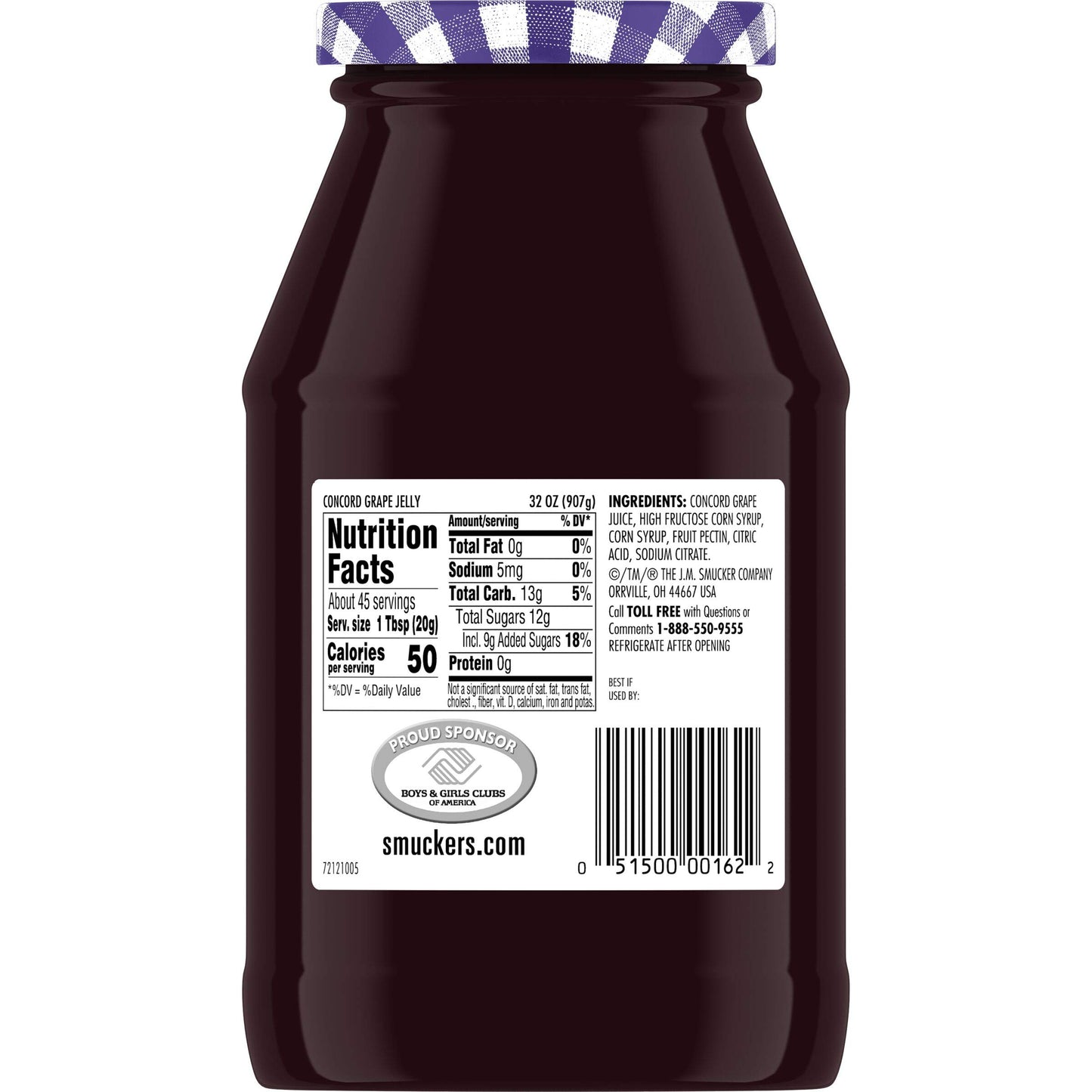 Smucker's Concord Grape Jelly, 32 Ounces