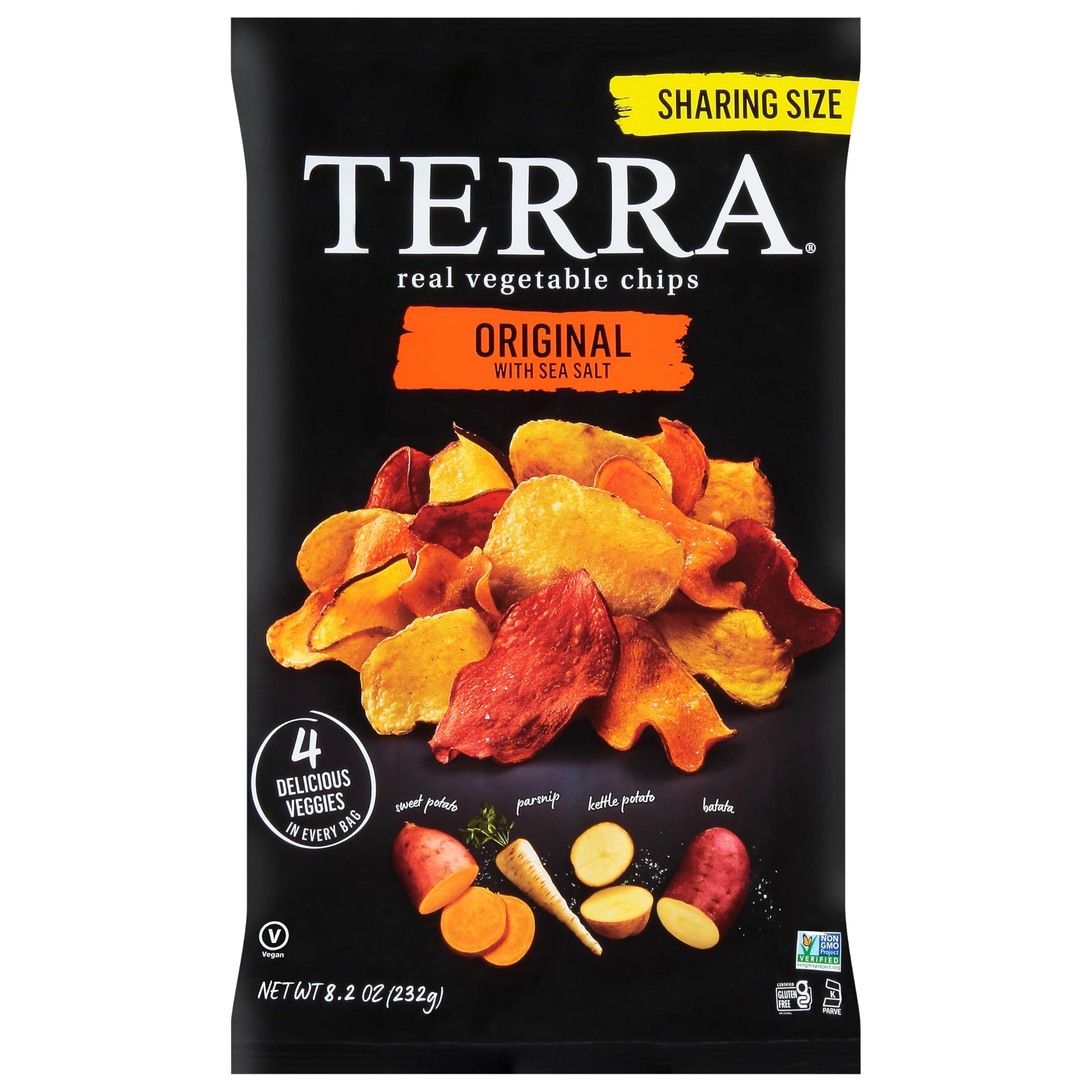 TERRA Original Sea Salt Vegetable Chips, 8.2 OZ