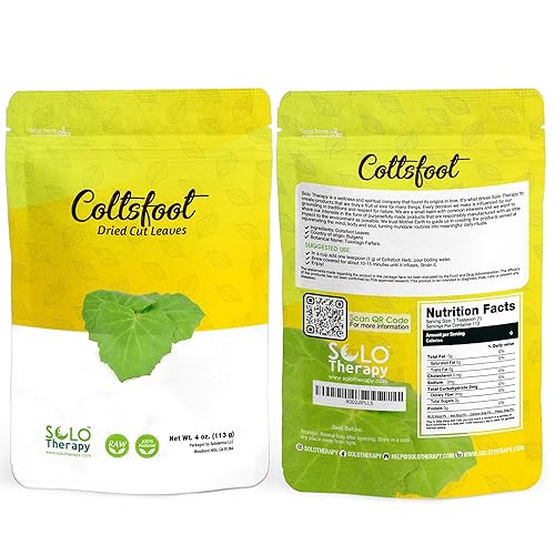 Coltsfoot Dried Leaves | Coltsfoot Herb - Colftsfoot Tea - Dried Herb Tussilago Farfara | 4 oz | Product From Croatia | Packaged in the USA (4 oz)
