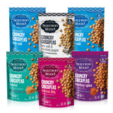 Saffron Road Crunchy Bombay Spice, Korean BBQ, Sea Salt & Cracked Pepper Roasted Chickpeas | High Protein Snacks | Sugar and Gluten-free | Vegan High