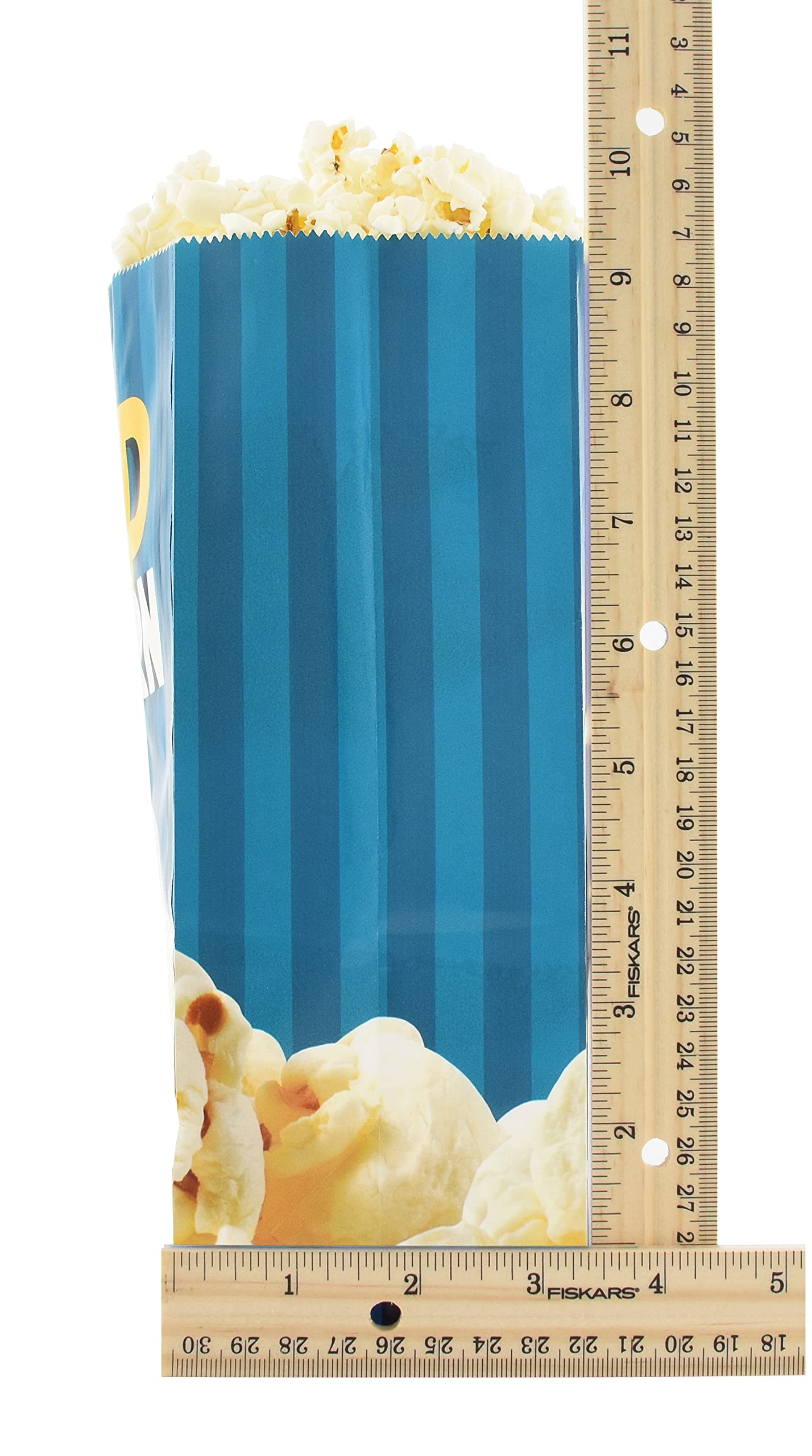 Snappy Popcorn Flat Bottom Theater Popcorn Bags, 85 Ounce, 100 Count