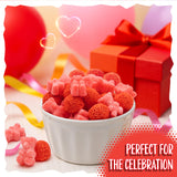 Pink Gummi Bears & Berry Candy Mix | 2-Pound Bag | Sour Tutti-Frutti Bears & Sweet Strawberry Berries | Pink Gummy Candy for Buffets & Dessert