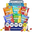 Shameless Snacks Candy Carnival - Sour Candy & Fruit Snacks, Gummy Candy Variety Pack, Strawberry Orange Mango Cola, Keto Snacks 3g Sugar Gluten Free