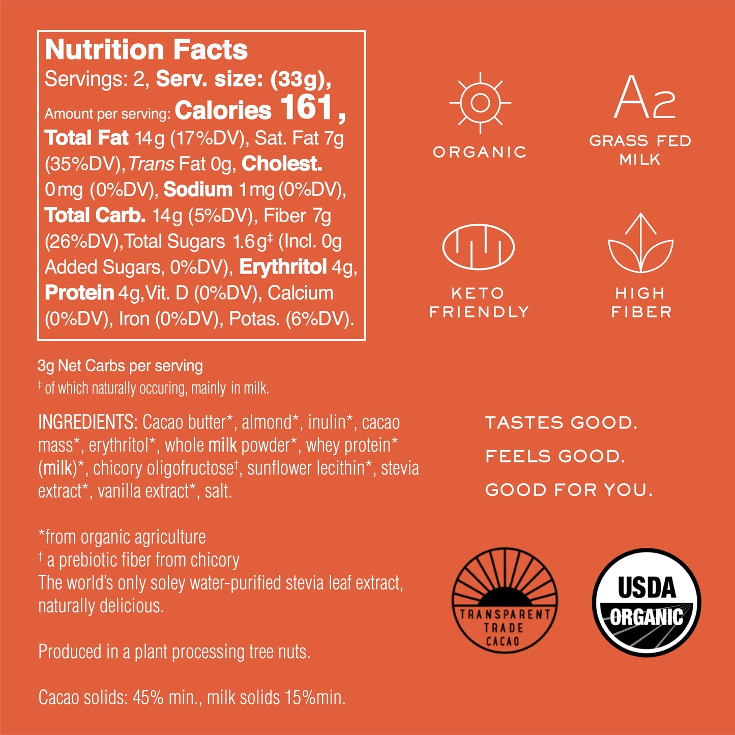 NOMOSU | Organic A2 Milk Chocolate with Salted Almonds | 65g | 10 Pack | Sugar Free | USDA Organic | Grass Fed A2 Dairy | Keto & Low Carb Friendly |