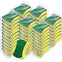 (56 Pack) Kheoxusa Individually Wrapped Sponges,Sponges Individually Wrapped,Individually Wrapped Sponges Bulk Packed for Cleaning Dishes Kitchen