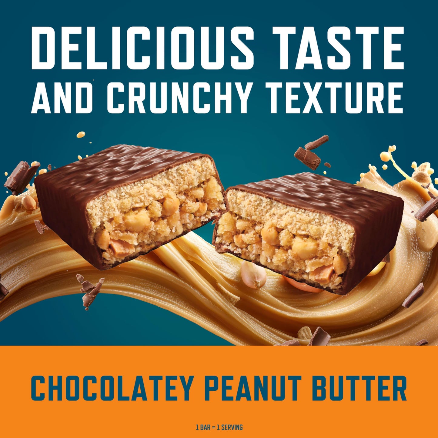 CLIF BUILDERS Protein Bars - Chocolatey Peanut Butter - 20g Plant Based Protein - Gluten Free - Non-GMO - Low Glycemic - No Artificial Sweeteners
