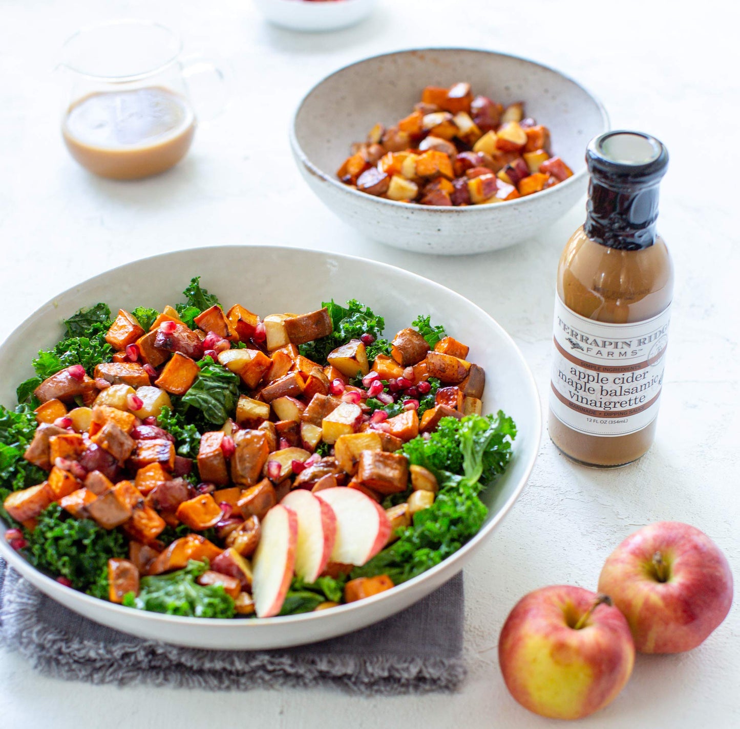 Terrapin Ridge Farms Apple Cider Maple Balsamic Vinaigrette - Gourmet Salad Dressing and Marinade - 1 Quart Bottle
