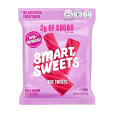 SmartSweets Red Twists, 1.8oz (Pack of 12), Licorice Gummy Candy with Low Sugar (2g), Low Calorie (110), No Artificial Sweeteners, Plant-Based