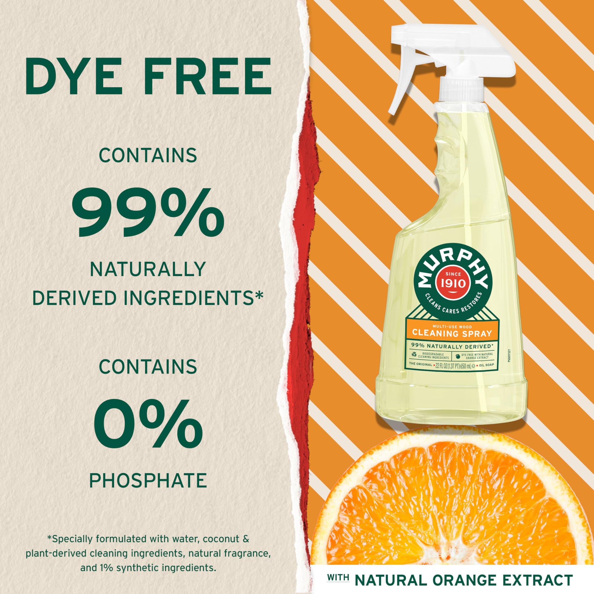 Murphy Oil Soap Wood Cleaner, Orange (01031CT)