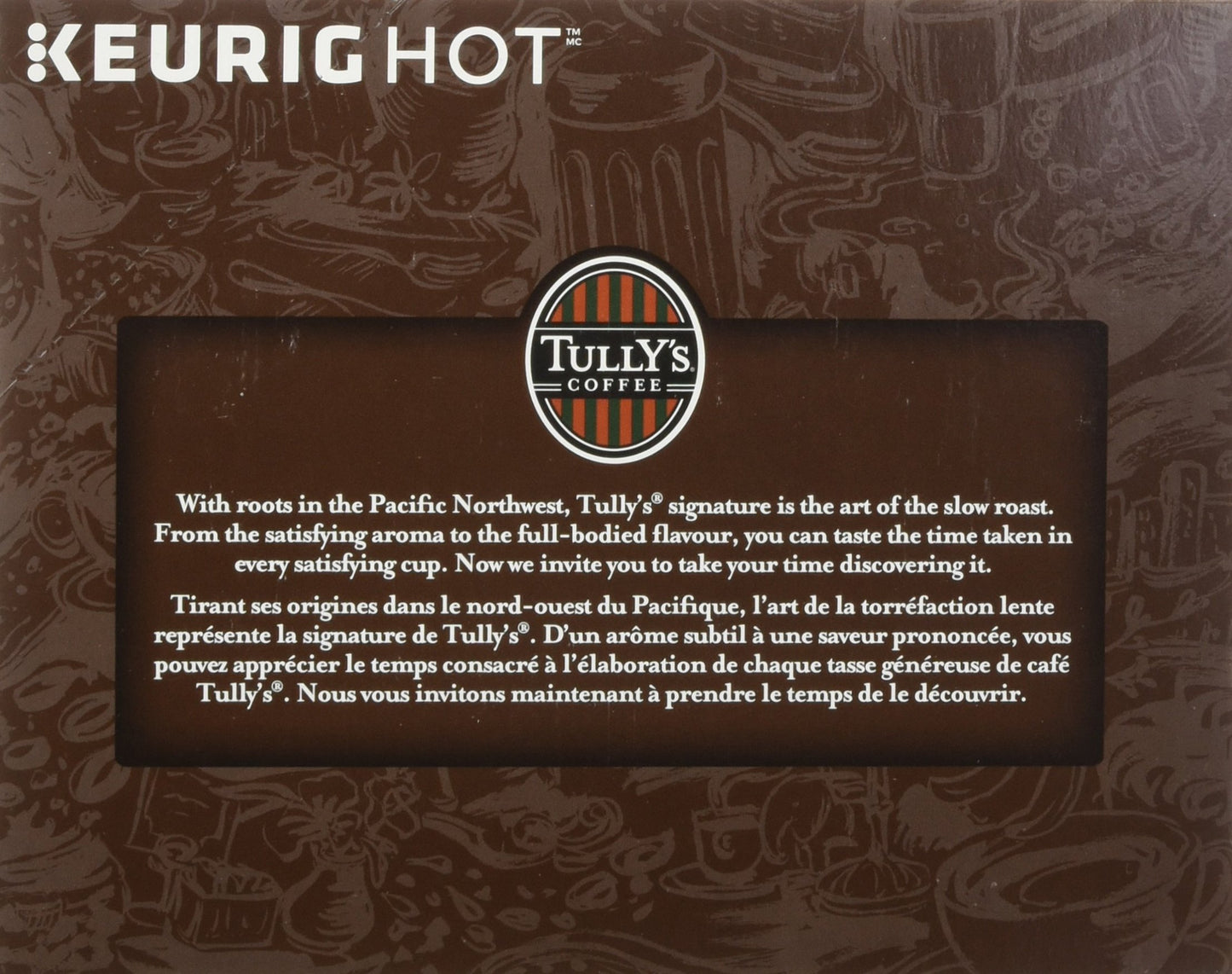 Tully's Coffee Italian Dark Roast Keurig Single-Serve K-Cup Pods, Dark Roast Coffee, 24 Count