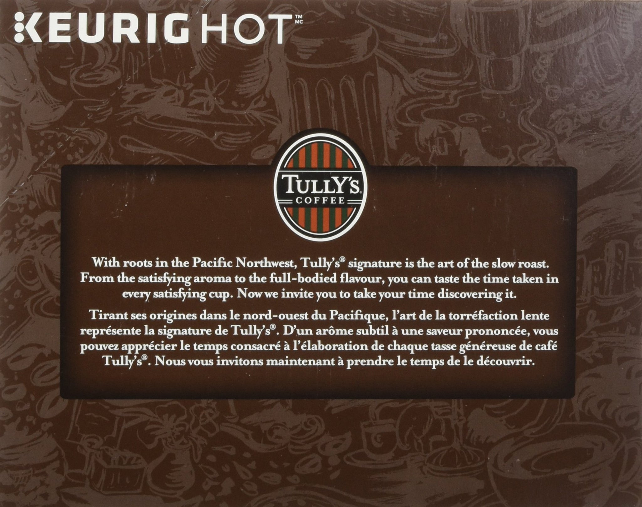 Tully's Coffee Italian Dark Roast Keurig Single-Serve K-Cup Pods, Dark Roast Coffee, 24 Count