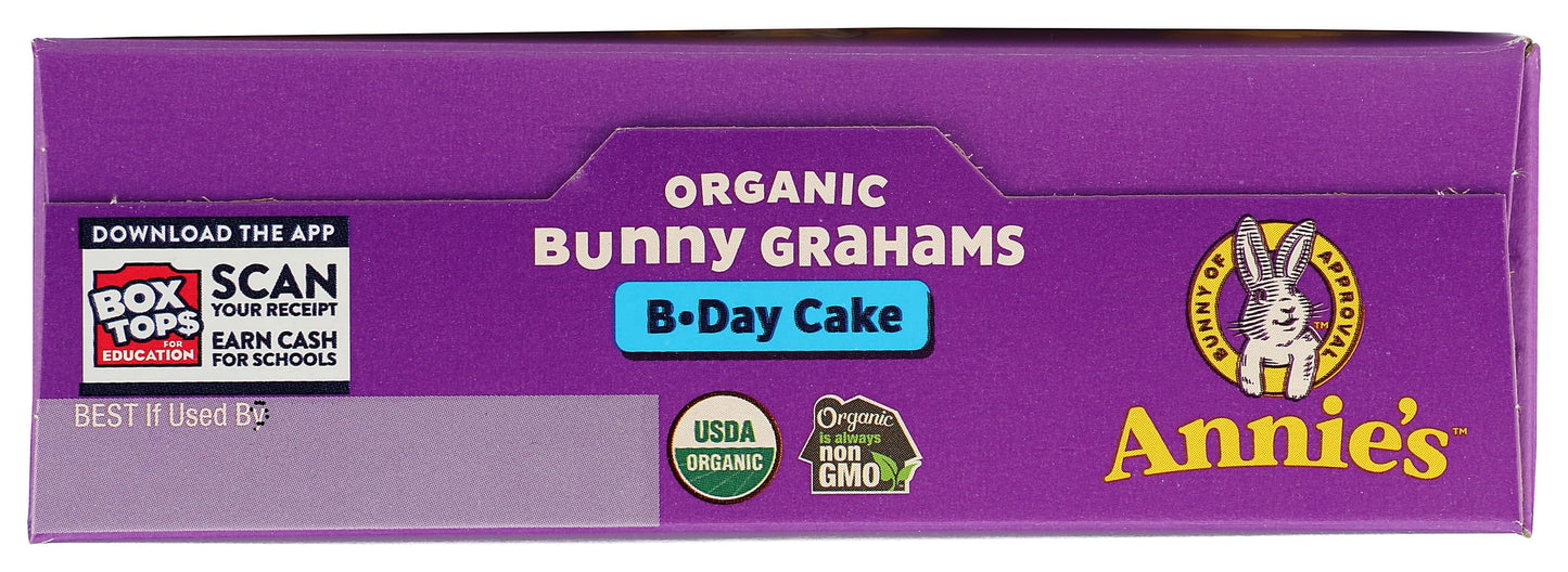 Annie's Organic Birthday Cake Bunny Graham Kids Snacks, 7.5 oz